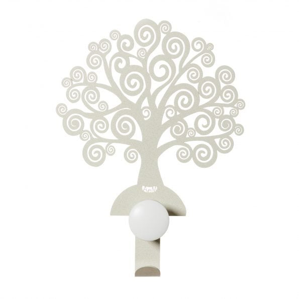 Set di 2 ganci da appendere di design moderno. Resistenti e adatti a qualsiasi spazio. Dimensioni: 22x29H (singolo prodotto) Materiale: ferro verniciato a polvere epossidica di colore avorio Pomelli in legno