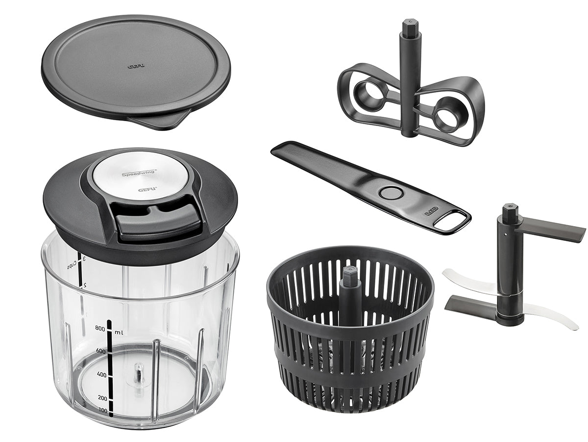 Tuttofare efficiente e a risparmio energetico: grazie al meccanismo a fune, tritare, frullare, sbattere, asciugare e mescolare un'ampia varietà di ingredienti è un gioco da ragazzi. In negozio e online su tuttochic.it