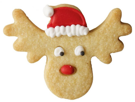 Tagliabiscotti testa di Renna, con goffratura interna, in acciaio inox cm 8, lavabile in lavastoviglie. Versatile nell'uso. I nostri tagliabiscotti non sono ideali solo per cuocere i biscotti. Possono essere utilizzati anche per pane, burro, formaggio, salsiccia, frutta e verdura. In negozio e online su tuttochic.it