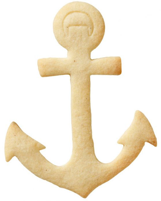 Tagliabiscotti Ancora, con goffratura interna, in acciaio inox 11 cm, lavabile in lavastoviglie. I nostri tagliabiscotti possono essere utilizzati anche per pane, burro, formaggio, salsiccia, frutta. In questo modo puoi potenziare ogni buffet e ogni pausa pranzo. In negozio e online su tuttochic.it