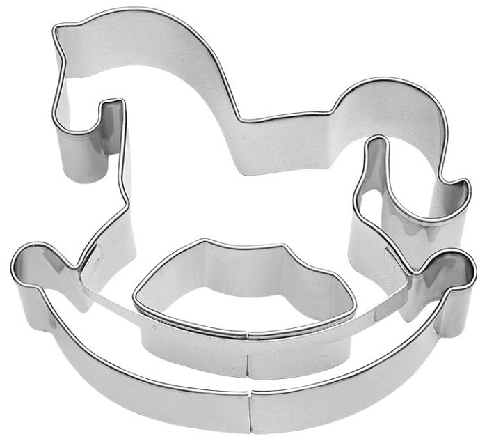 Tagliabiscotti Cavalo a Dondolo, in acciaio inox 7 cm, lavabile in lavastoviglie. Armati per ogni occasione Che sia una nascita, un battesimo, una cresima o una comunione, con i nostri tagliabiscotti hai un regalo adatto ad ogni occasione. In negozio e online su tuttochic.it