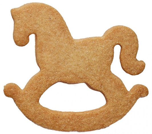 Tagliabiscotti Cavalo a Dondolo, in acciaio inox 7 cm, lavabile in lavastoviglie. Armati per ogni occasione Che sia una nascita, un battesimo, una cresima o una comunione, con i nostri tagliabiscotti hai un regalo adatto ad ogni occasione. In negozio e online su tuttochic.it