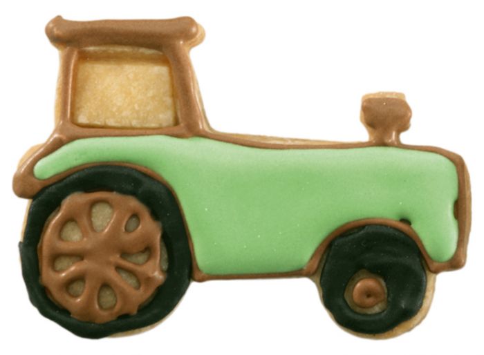 Tagliabiscotti Trattore, con goffratura interna, in acciaio inox 8,5 cm, lavabile in lavastoviglie. Anche i cookie possono muoversi? Che sia una bicicletta, una limousine o l'autopompa. Con questi tagliabiscotti sei pronto a dare il fischio finale al compleanno di ogni bambino. In negozio e online su tuttochic.it