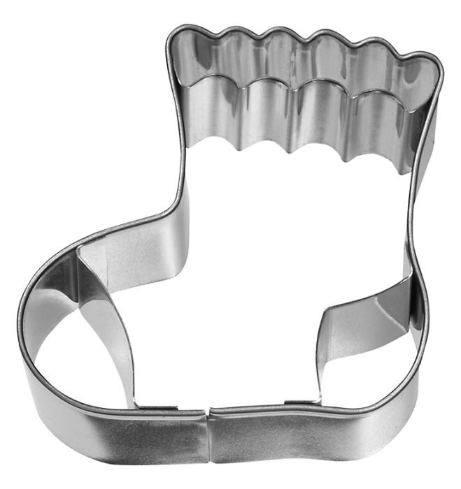Tagliabiscotti Calzino Bebè, con goffratura interna, in acciaio inox 6 cm, lavabile in lavastoviglie. I nostri tagliabiscotti possono essere utilizzati anche per pane, burro, formaggio, salsiccia, frutta... In questo modo puoi potenziare ogni buffet e ogni pausa pranzo. In negozio e online su tuttochic.it