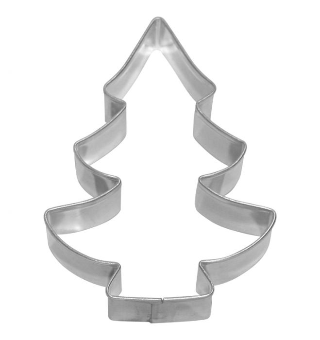 Tagliabiscotti Abete, in acciaio inox cm 6, lavabile in lavastoviglie. L'albero di Natale decorato in modo diverso. Hai mai decorato il tuo albero di Natale coni tagliabiscotti? No? È giunto il momento! Attacca un nastro decorativo al tagliabiscotti e appendi le forme all'albero. In negozio e online su tuttochic.it