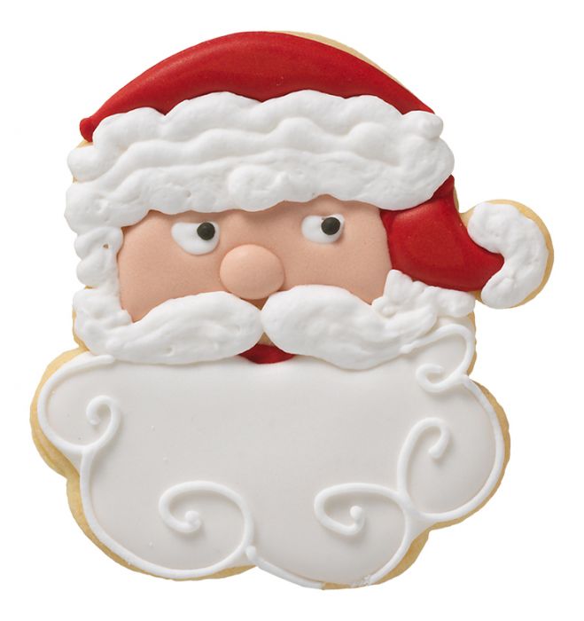 Tagliabiscotti Faccia di Babbo Natale, con goffratura interna, in acciaio inox 10,5 cm, lavabile in lavastoviglie. I nostri tagliabiscotti non sono ideali solo per cuocere i biscotti. Possono essere utilizzati anche per pane, burro, formaggio, salsiccia, frutta e verdura. In negozio e online su tuttochic.it