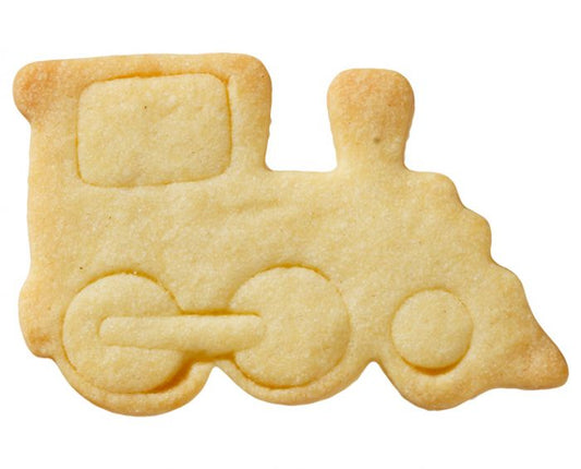 Tagliabiscotti Locomotiva, con goffratura interna, in acciaio inox 8 cm, lavabile in lavastoviglie. Anche i cookie possono muoversi? Che sia una bicicletta, una limousine o l'autopompa. Con questi tagliabiscotti sei pronto a dare il fischio finale al compleanno di ogni bambino. In negozio e online su tuttochic.it