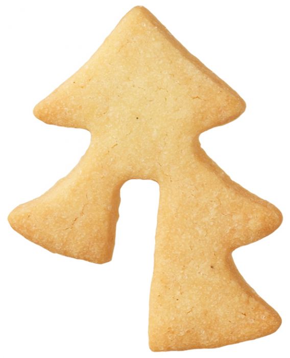 Tagliabiscotti Albero di Natale per tazza, in acciaio inox 5,5 cm, lavabile in lavastoviglie. Questi biscotti non sono solo adagiati sul piattino: grazie alla tacca, vengono presentati sul bordo della tazza e mantengono così una visione d'insieme dell'intero tavolino. In negozio e online su tuttochic.it