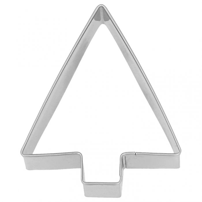 Tagliabiscotti Albero di Natale geometrico, in acciaio inox cm 6, lavabile in lavastoviglie. L'albero di Natale decorato in modo diverso. Hai mai decorato il tuo albero di Natale con i tagliabiscotti? No? Attacca un nastro decorativo al tagliabiscotti e appendi le forme all'albero. In negozio e online su tuttochic.it