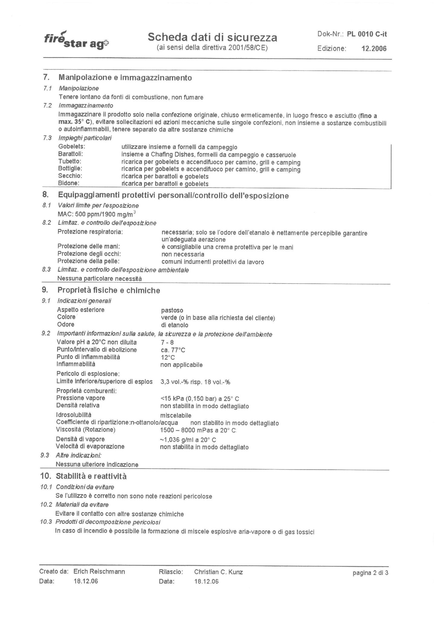 Cartuccia pasta combustibile per fonduta set 3 pezzi
