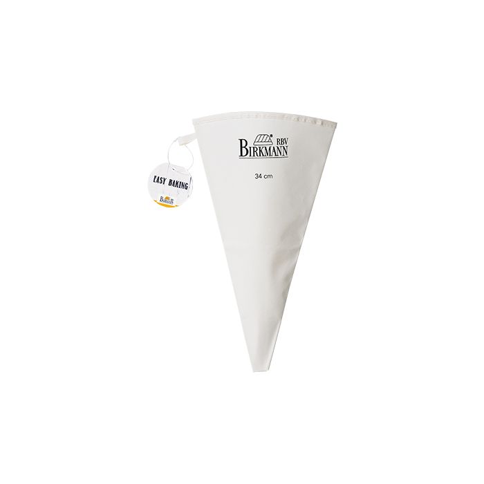 Sacca da pasticcere riutilizzabile in cotone con rivestimento speciale sintetico al 100%, superfice gommata per una buona presa, adatto per uso alimentare, resistente alla bollitura. Resistente alla temperatura fino a 60 °C Dimensioni: 34 cm di lunghezza, Capacità 1000 ml. In negozio e online su tuttochic.it