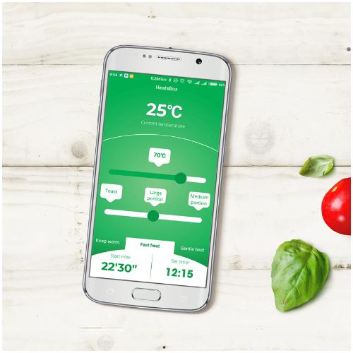 HeatsBox è un lunchbox riscaldante (fino a 85°C) ed intelligente, dotato della tecnologia di riscaldamento multi-lato brevettata. Questa tecnologia consente di riscaldare il vostro piatto o anche di tostare un panino croccante in pochi minuti. Dimensioni: mm 222 x 166 x 78. In negozio e online su tuttochic.it