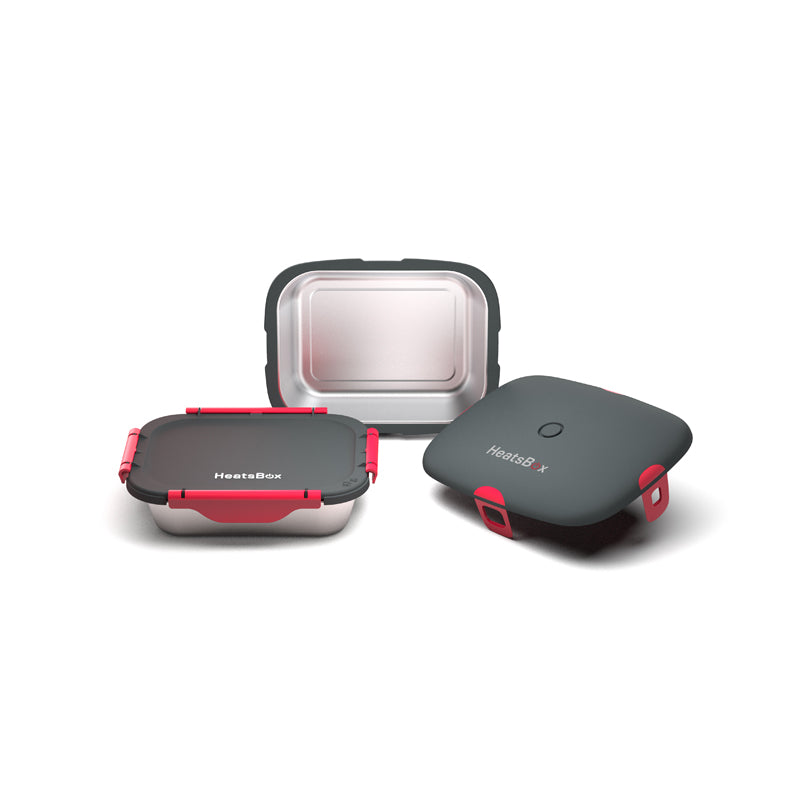 HeatsBox è un lunchbox riscaldante (fino a 85°C) ed intelligente, dotato della tecnologia di riscaldamento multi-lato brevettata. Questa tecnologia consente di riscaldare il vostro piatto o anche di tostare un panino croccante in pochi minuti. Dimensioni: mm 222 x 166 x 78. In negozio e online su tuttochic.it