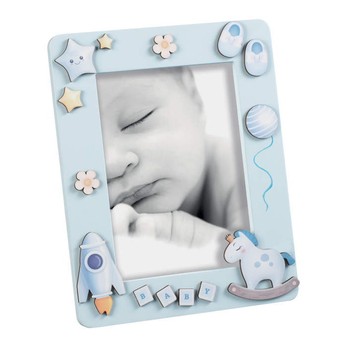 Portaritratti in legno mdf con decori su più livelli. Per foto verticale, dimensione foto: cm 13 x 18. In negozio e online su tuttochic.it