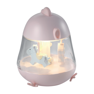 Carillon in abs e silicone con luce a led dimmerabile, batteria ricaricabile e cavetto usb. Dimensione: 12x13x15,5 cm. Colore: rosa. In negozio e online su tuttochic.it