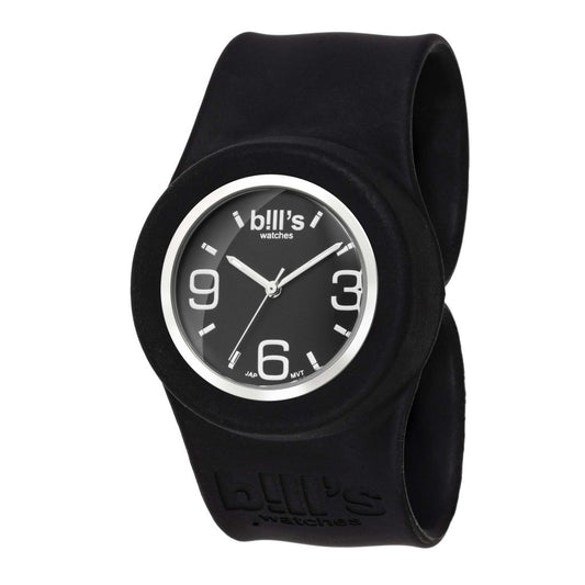 Orologio da polso da 34 mm di diametro, impermeabile e unisex. Questa collezione reinventa l'uso dell'orologio in silicone con chiusura “Slap”. I suoi braccialetti intercambiabili portano a un numero infinito di combinazioni.