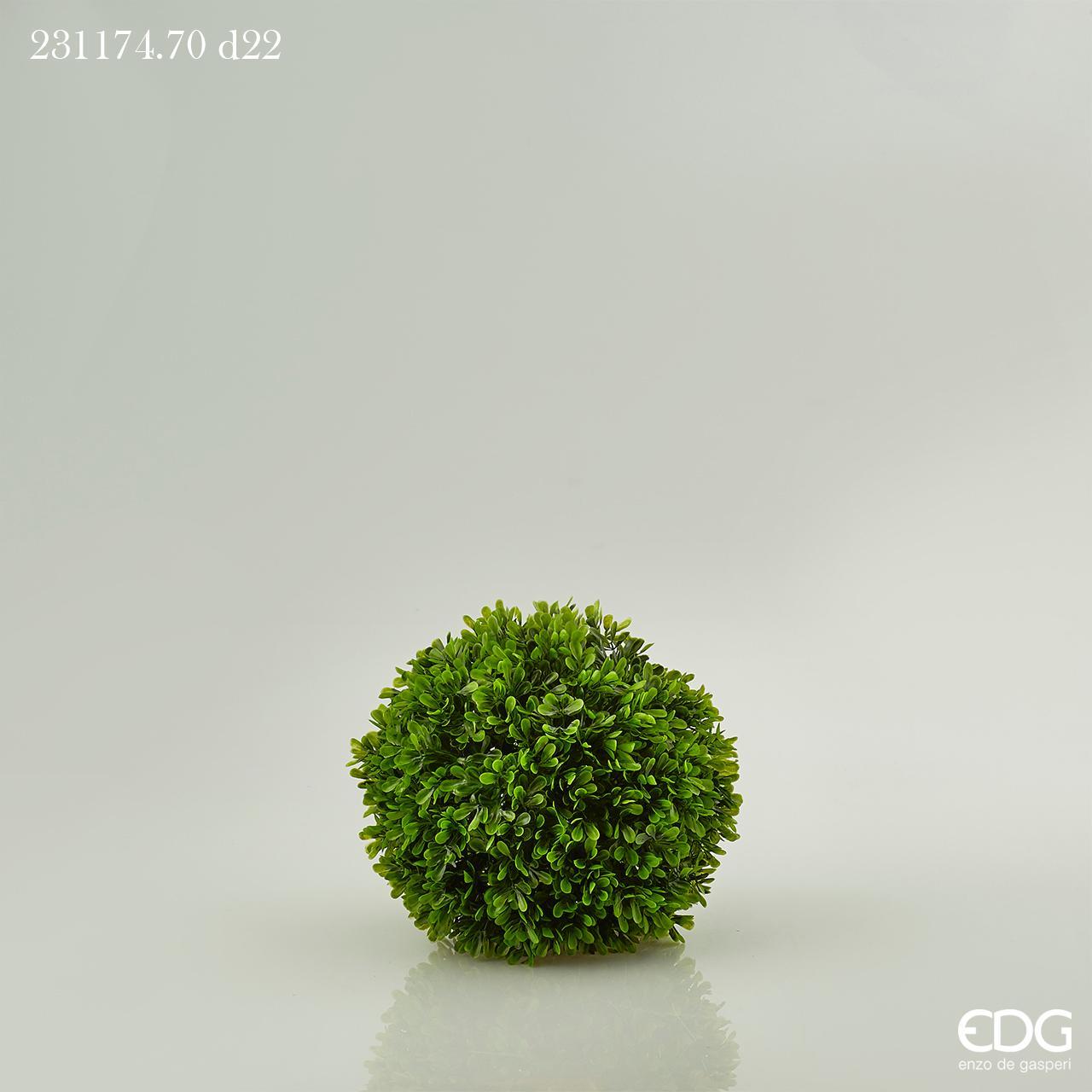 Sfera Bosso artificiale diametro cm. 22. Materiale: plastica. In negozio e online su tuttochic.it