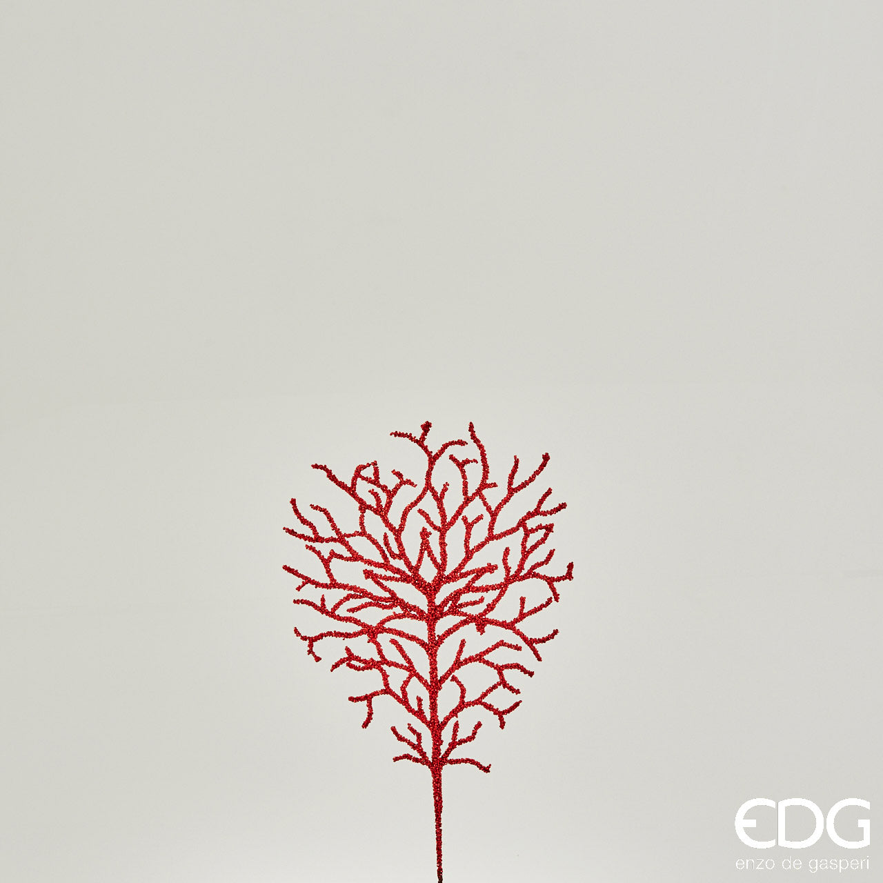 Rametto di corallo rosso glitter cm 40.