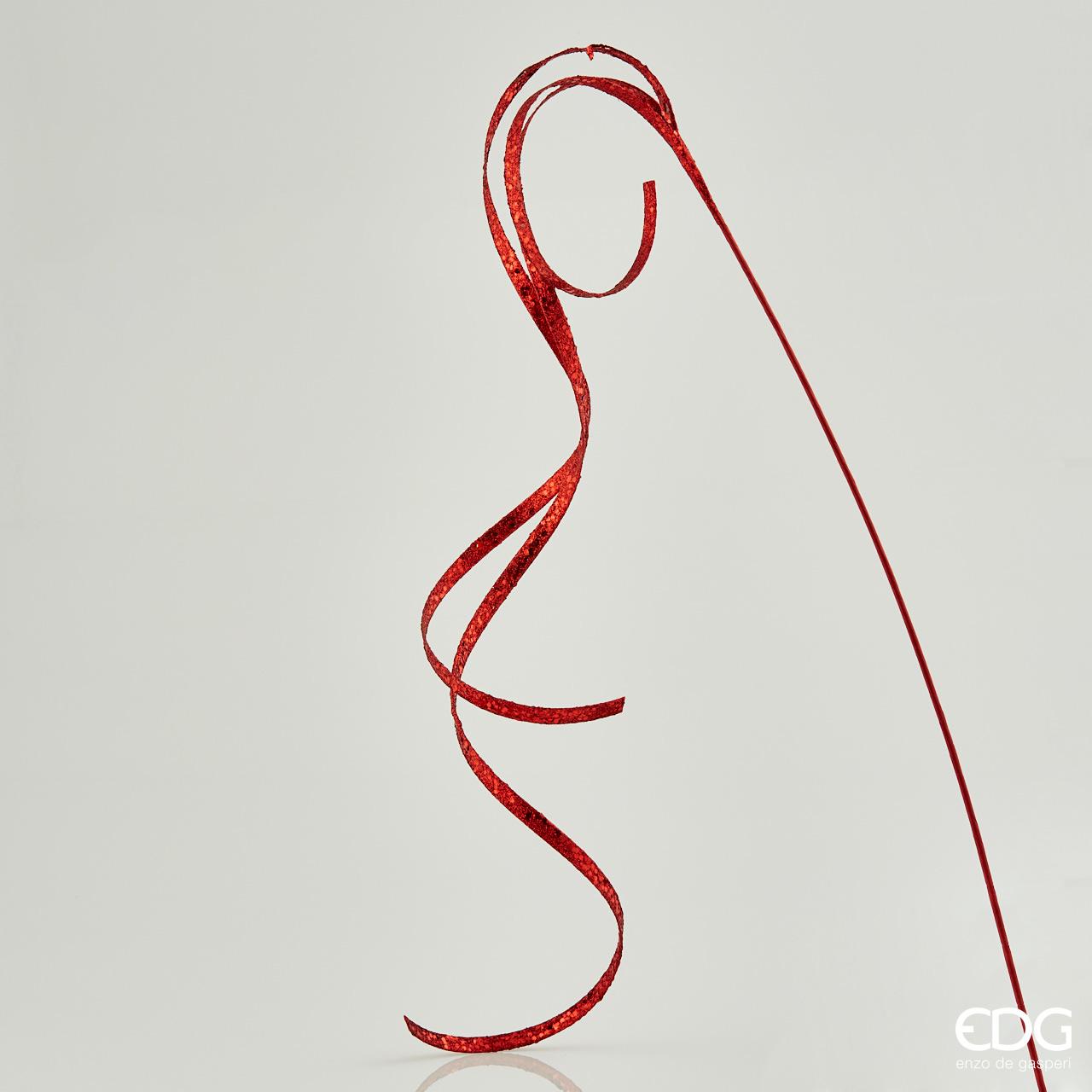 Ramo 3 filanti glitter rosso cm 155. Inserito in una composizione di fiori, il filante dà volume e un aspetto più raffinato. In negozio e online su tuttochic.it