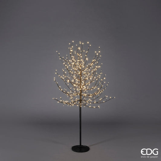 Albero di Faggio in metallo di colore nero con 580 led da 2.2 mm cm 150 h