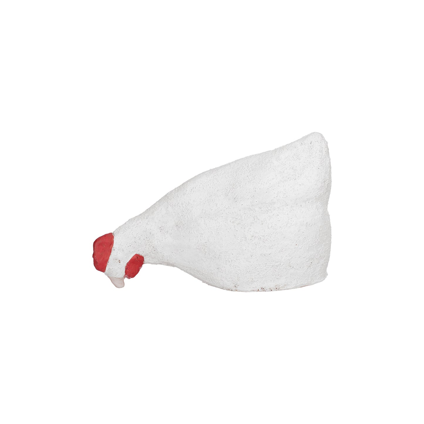 Gallina decorativa in terracotta di colore bianco. Dimensioni: cm 25 x 8.5 x 16 h. In negozio e online su tuttochic.it