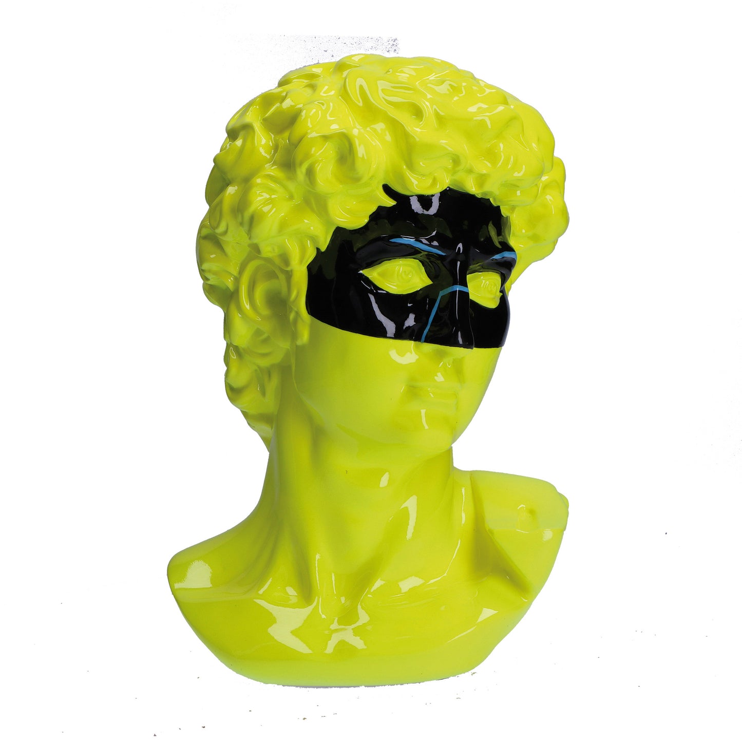 Busto in resina decorato di colore giallo. Dimensioni: cm 20 X 18 X H 29. In negozio e online su tuttochic.it