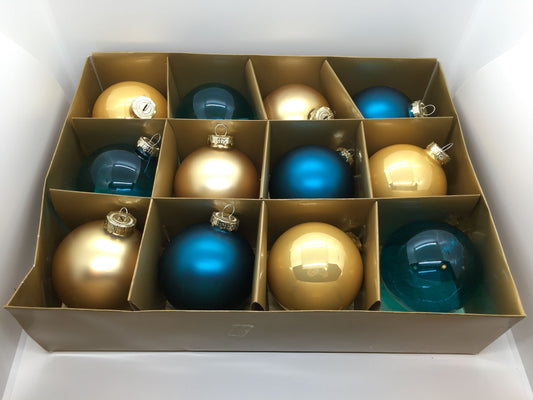 Confezione 12 palline vetro ø 8