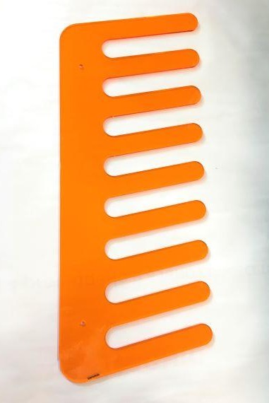 Porta riviste/asciugamani da parete Pettine arancio