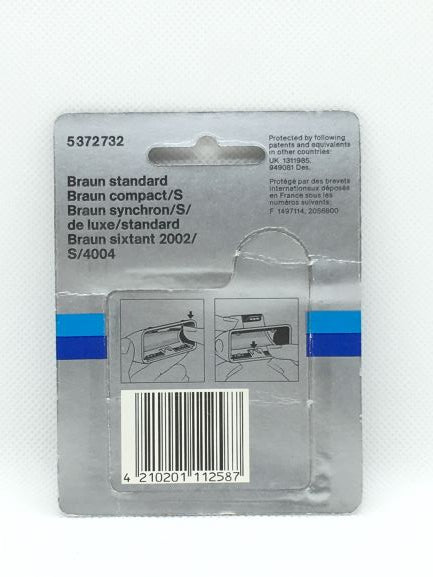 Lamina di ricambio 370 per rasoi Braun vintage.Adatta ai seguenti modelli: Braun Standard Braun Compact/S Braun Syncron/S, Deluxe, Standard Braun Sixtant 2002, S/4004. In negozio e online su tuttochic.it