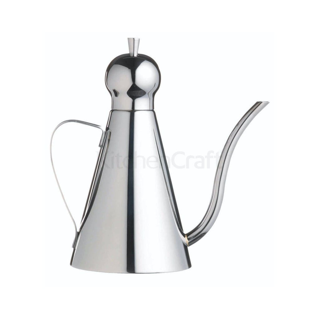 Miscelatore in acciaio inox per erogare e conservare l'olio. Capacità: 500 ml. Lavabile in lavastoviglie. In negozio e online su tuttochic.it