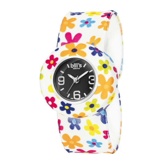 Per grandi e piccini, questo orologio impermeabile con un diametro di 24 mm fa appello ai polsi delle mamme così come a quelli dei loro bambini. I suoi braccialetti intercambiabili portano a un numero infinito di combinazioni.