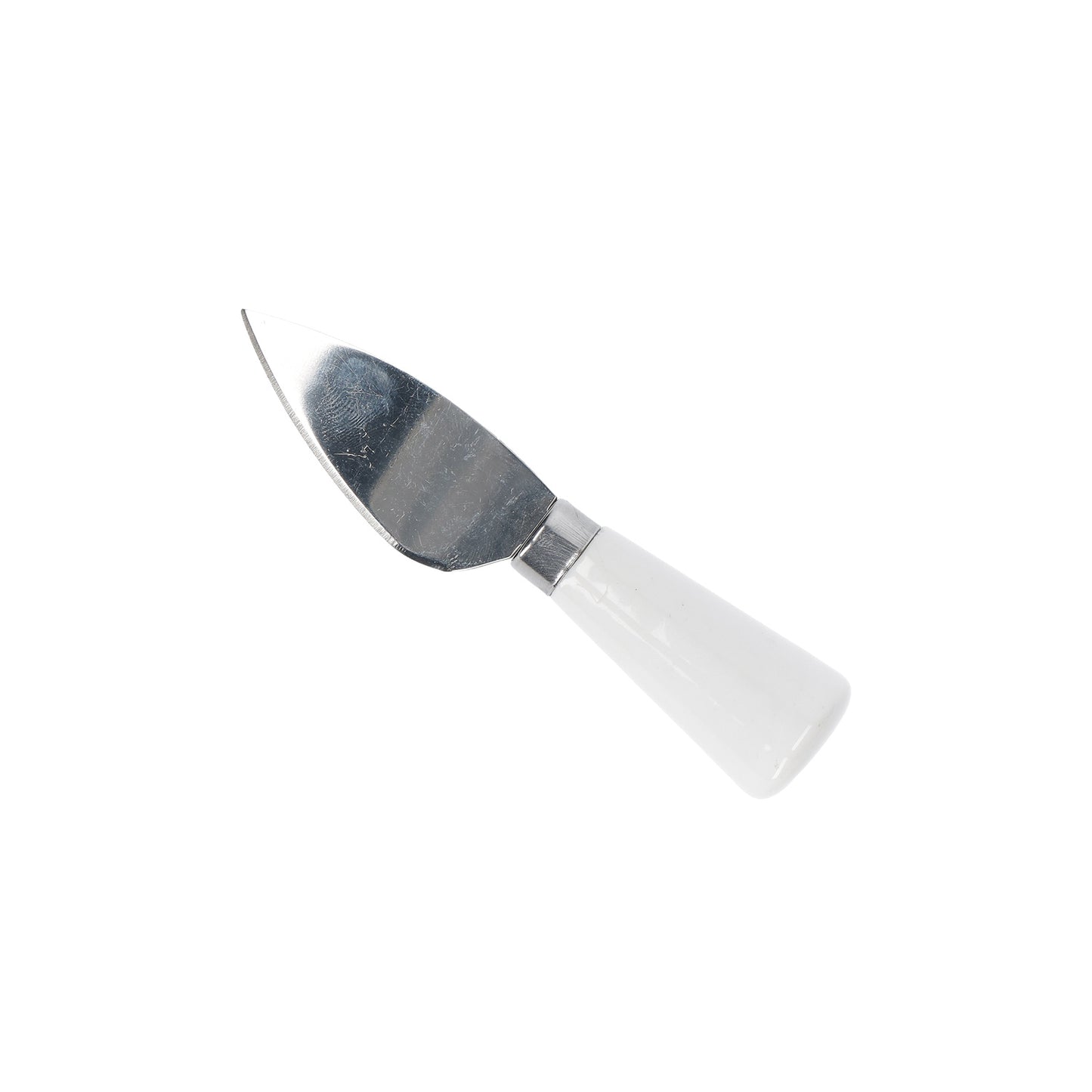 Coltello grana in acciaio inox con manico in porcellana. Dimensioni: 12 x 12 x h 3 cm Lavabile in lavastoviglie. In negozio e online su tuttochic.it