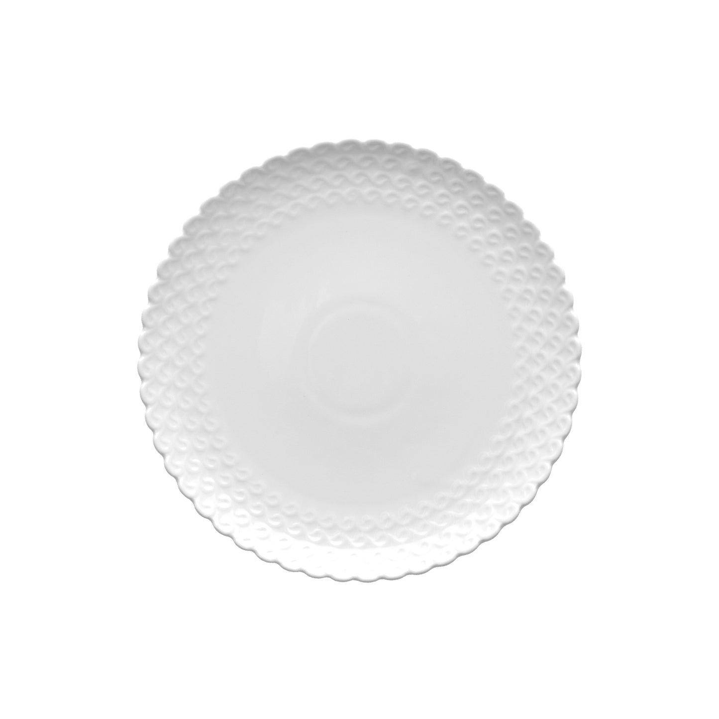 Confezione di 6 piatti da frutta in porcellana lavorata di colore bianco. Linea Momenti, per dare un tocco di eleganza ad ogni apparecchiatura. Dimensioni: diametro cm 20, h 2 cm Utilizzabile in forno tradizionale Utilizzabile in forno a microonde Lavabile in lavastoviglie. In negozio e online su tuttochic.it
