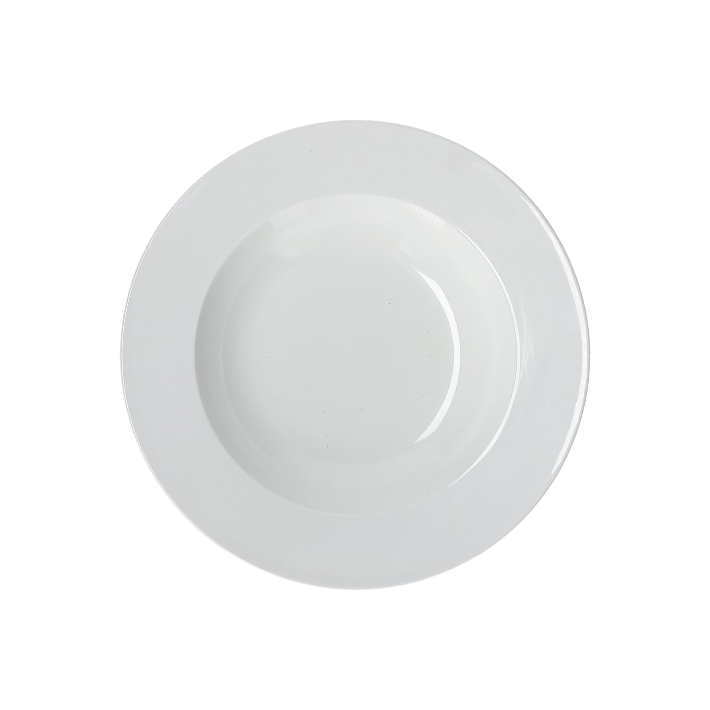 Set di 6 piatti fondi in porcellana di colore bianco diametro cm 23. Lavabile in lavastoviglie Utilizzabile in microonde Utilizzabile in forno tradizionale. In negozio e online su tuttochic.it