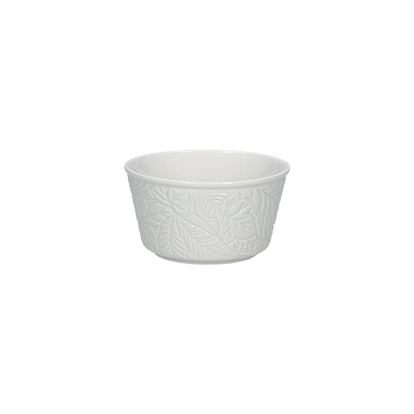 Set di 6 coppette in porcellana bianca lavorata. Dimensioni: cm Ø 11 x h 6. Lavabile in lavastoviglie Utilizzabile in microonde Utilizzabile in forno tradizionale. In negozio e online su tuttochic.it