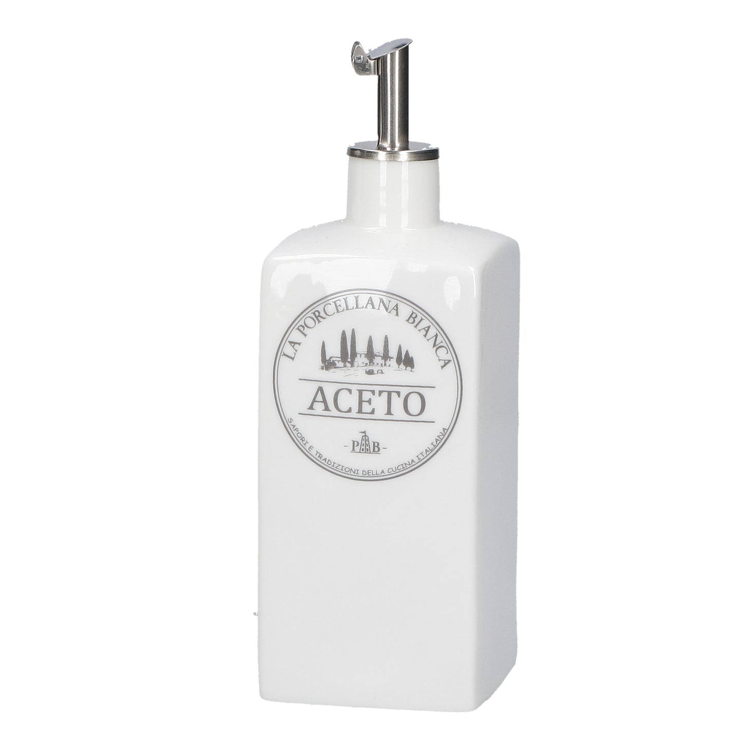 Acetiera in porcellana 250 ml Dimensioni: 6x6xh 15 cl Portano colore in cucina i funzionali barattoli Conserva, con un’intuitiva illustrazione per catalogare spezie, tè, caffè e tisane, tutti dotati di un pratico tappo a chiusura ermetica. Lavabile in lavastoviglie. In negozio e online su tuttochic.it