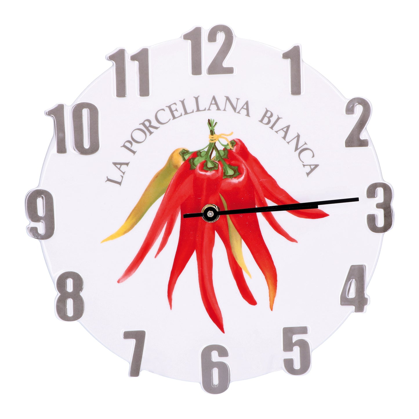 Orologio da parete in porcellana decorata. Dimensioni: diametro cm 27,5. Decorati, pratici e utili, caratterizzano ambienti curati in ogni minimo dettaglio. In negozio e online su tuttochic.it