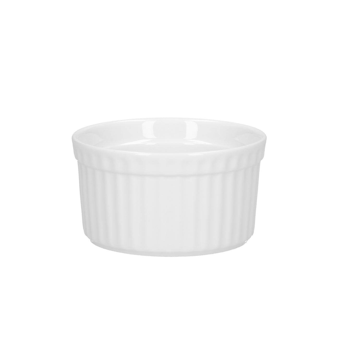 Ramequin contenitore da forno in porcellana bianca lavorata confezione da 6 pezzi. Ideale per la cottura in forno di monoporzioni di cibo dolce e salato. Dimensioni: diametro cm 9 e altezza cm 4,5 Lavabile in lavastoviglie Utilizzabile in microonde Utilizzabile in forno tradizionale. In negozio e online su tuttochic.it