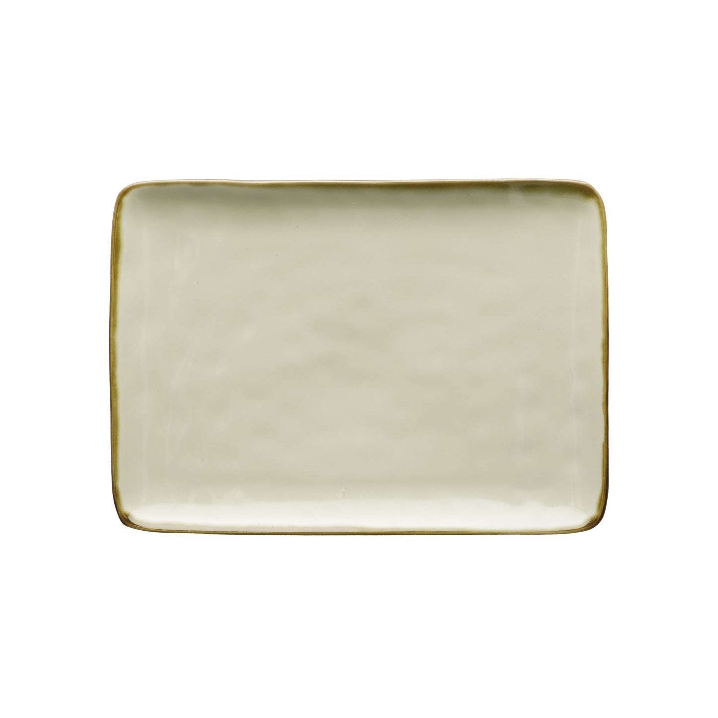 Vassoio rettangolare in porcellana di colore avorio. Colori e forme moderne si mescolano con armonia ed elementi della tradizione. Dimensioni: cm 27 x 19 Materiali: Stoneware