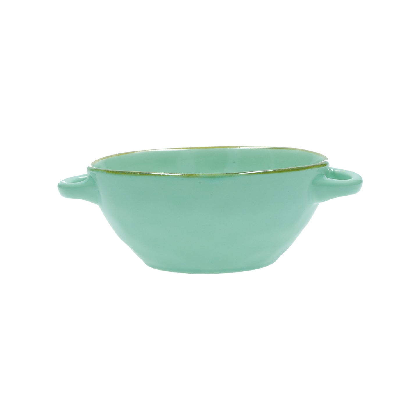 Ciotola per zuppa di colore verde acqua della linea Concerto. L’apparecchiatura è bellissima tono su tono o nei diversi abbinamenti di colore. In Stoneware Dimensioni: cm 19,5 x 15 x h 6,5 - Capacità: 600 cc. Utilizzabile in lavastoviglie e microonde. Non in forno tradizionale. In negozio e online su tuttochic.it