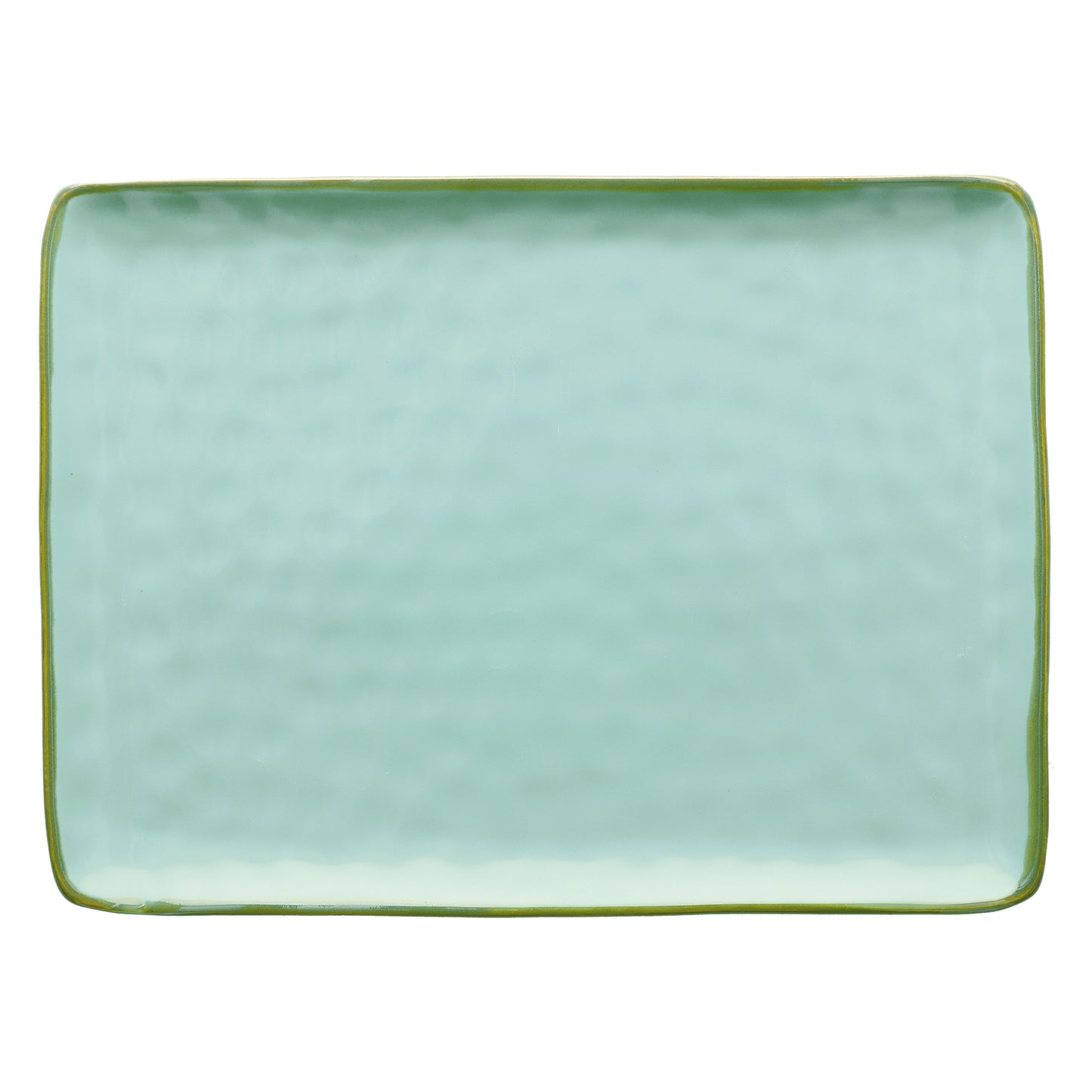 Vassoio rettangolare in porcellana di colore verde acqua. Colori e forme moderne si mescolano con armonia ed elementi della tradizione. Dimensioni: cm 36 x 26,5. In negozio e online su tuttochic.it