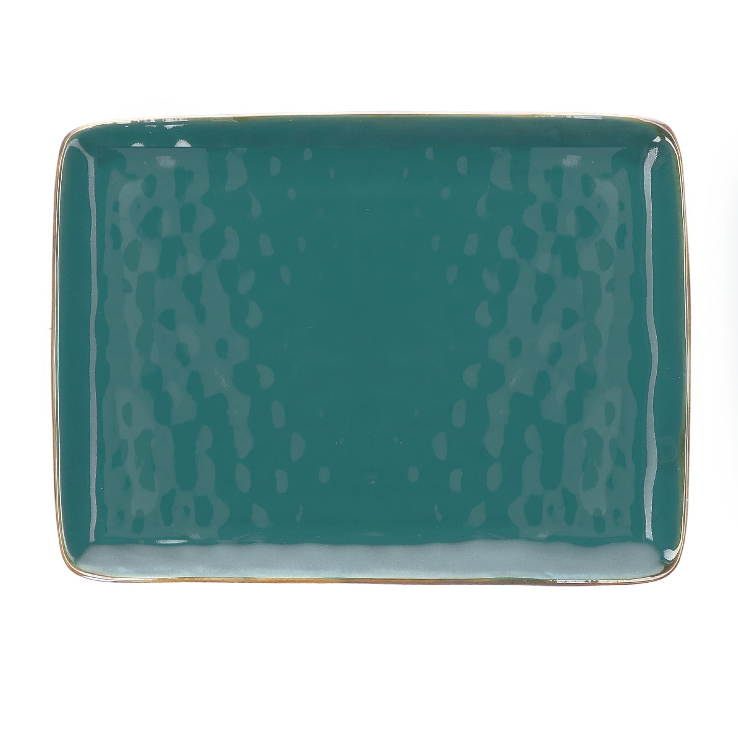 Vassoio rettangolare in porcellana di colore ottanio. Colori e forme moderne si mescolano con armonia ed elementi della tradizione. Dimensioni: cm 36 x 26,5. In negozio e online su tuttochic.it