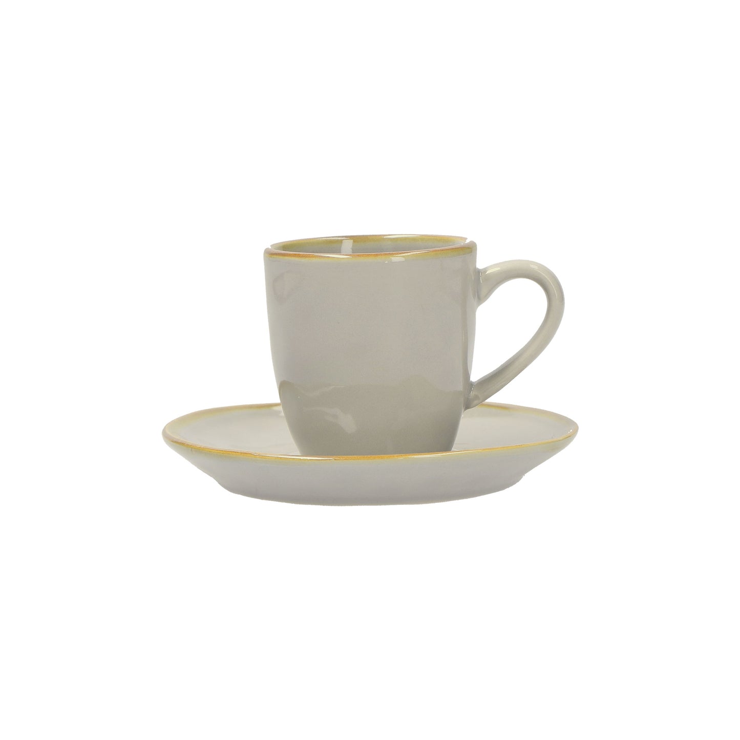 Tazzina caffè con piattino di colore grigio perla della linea Concerto. L’apparecchiatura è bellissima tono su tono o nei diversi abbinamenti di colore. Materiale: Stoneware Capacità: 90 cc Lavabile in lavastoviglie. Utilizzabile in microonde. Non Utilizzabile in forno tradizionale. In negozio e online su tuttochic.it