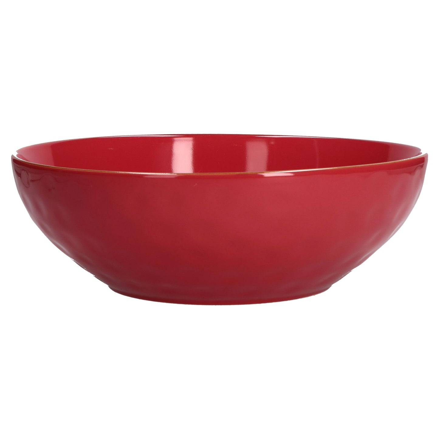 Insalatiera in porcellana di colore rosso corallo. Colori e forme moderne si mescolano con armonia ed elementi della tradizione. Dimensioni: Ø 26 cm. In negozio e online su tuttochic.it