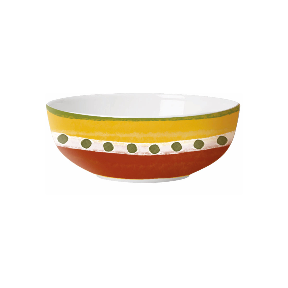 Insalatiera in porcellana decorata. Dimensioni: diametro cm 23 x 9 h. Cottage è una collezione perfetta per la stagione autunnale. Il trattamento pittorico e i colori caldi della terra rimandano alle campagne tipiche del mediterraneo. Utilizzabile in lavastoviglie e microonde In negozio e online su tuttochic.it