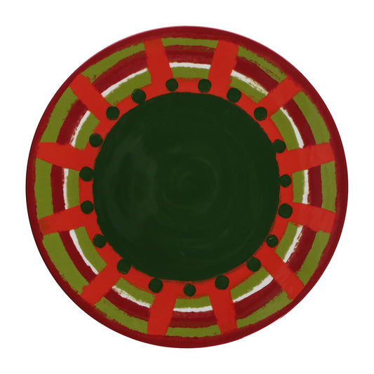 Piatto/vassoio portata rotondo in porcellana decorata Dimensioni: ø cm 31. Cozy Cottage Rendere l’ordinario straordinario: la tavola con lo stile allegro e i colori di Cozy Cottage diventa una festa. Utilizzabile in lavastoviglie e microonde. In negozio e online su tuttochic.it