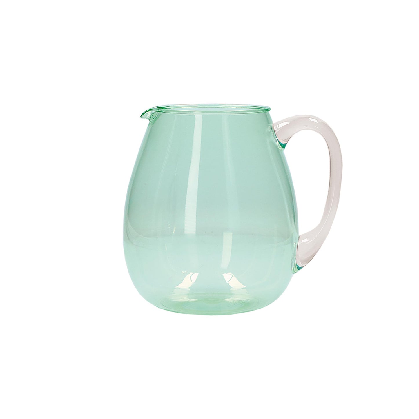 Brocca in acrilico color tè verde, per alimenti, lavabile in lavastoviglie. Capacità: lt. 2,5 Dimensioni: ø 20 x h 20 cm. In negozio e online su tuttochic.it