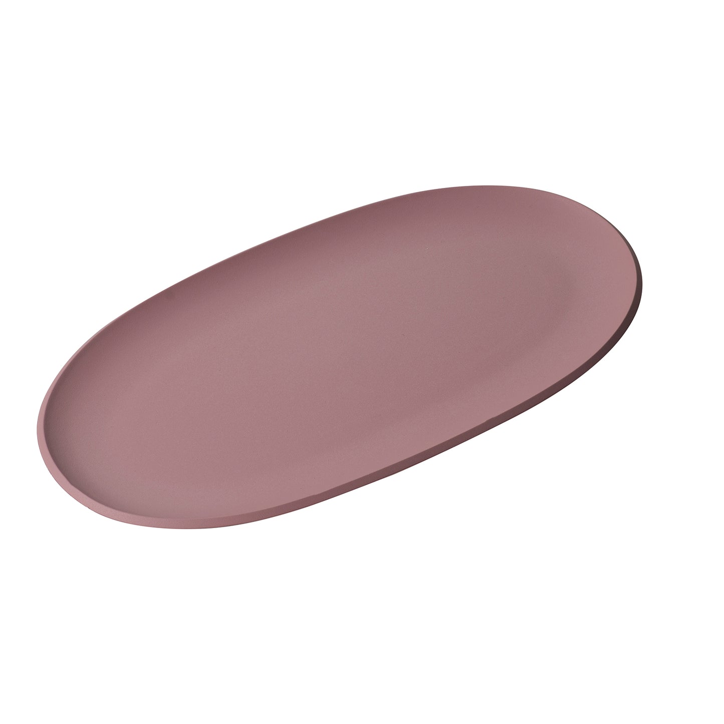 Piatto portata ovale grande in Repet (materia prima realizzata con il recupero di imballaggi in plastica post consumo). Dimensione: cm. 19 x 35 x h 1,7. Colore: rosa. Peso: 333 gr. (singolo). Made in Italy. In negozio e online su tuttochic.it