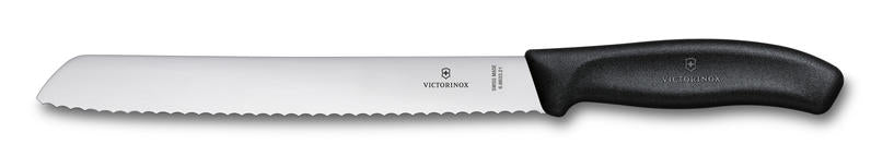 Coltello da pane realizzato in Svizzera con filo ondulato ultra affilato e impugnatura ergonomica. Ideale per affettare con facilità prodotti con crosta robusta e buccia dura. Dimensioni Altezza: 20 mm Lunghezza: 379 mm ampiezza: 77 mm Peso 90 g. In negozio e online su tuttochic.it