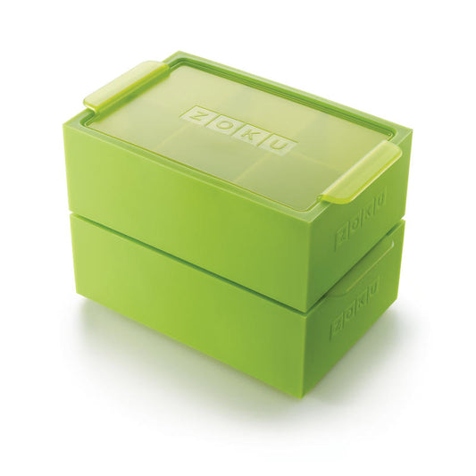 Set di due stampi in silicone, sigillati da un tappo in plastica rigida per creare sei cubi di ghiaccio ognuno. Facili da fare e da rimuovere dagli stampi Utilizzateli per rinfrescare i vostri drink, ghiacciate frutta o altro utilizzando la vostra fantasia per aperitivi in compagnia. In negozio e online su tuttochic.it